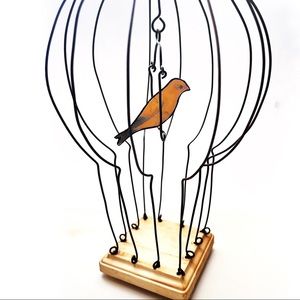 Rustic Handmade Wire Decorative Bird Cage